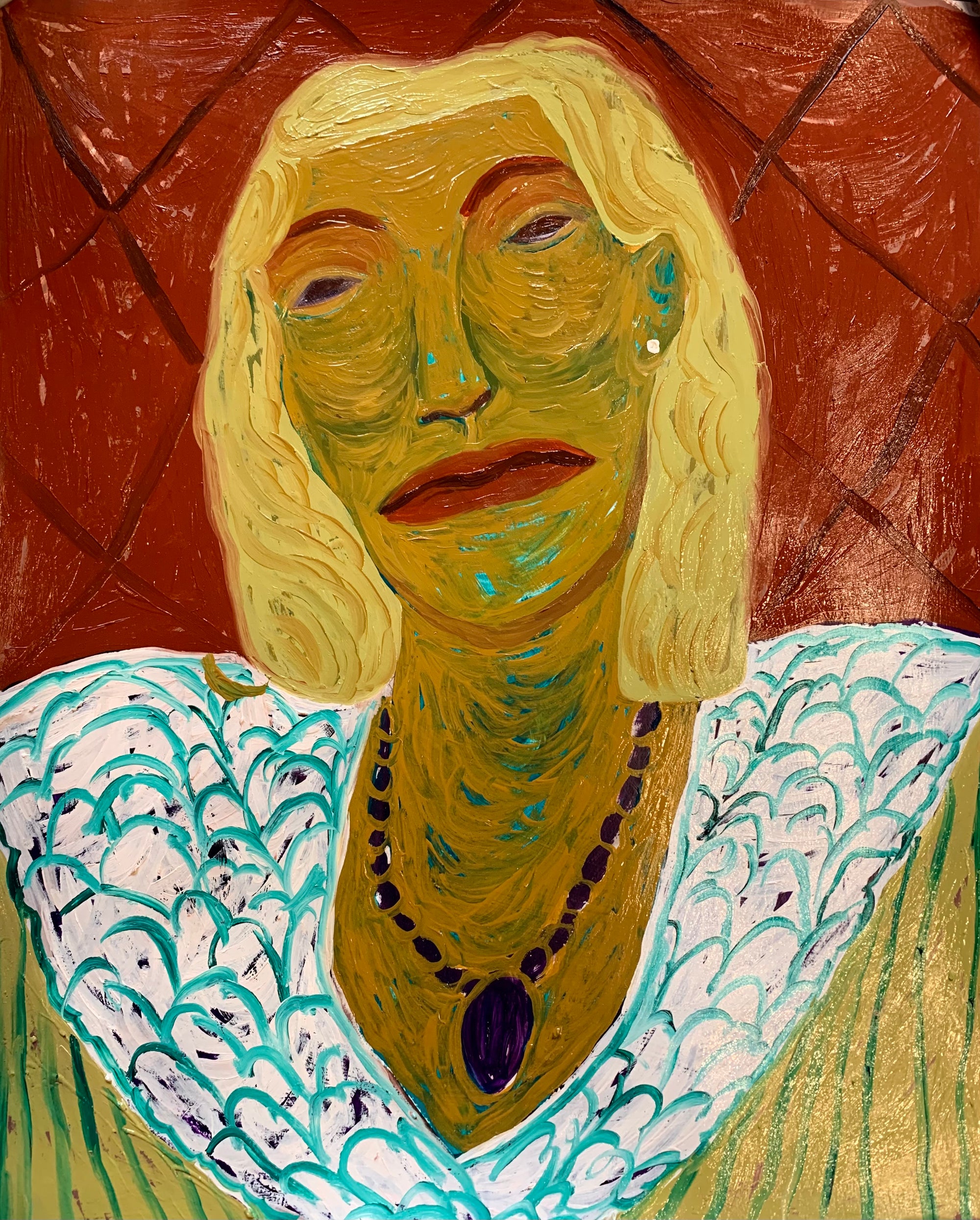 A Woman’s portrait with a necklace