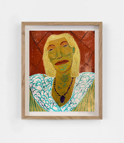 A Woman’s portrait with a necklace